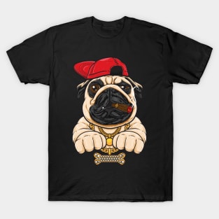 Gangster pug dog T-Shirt